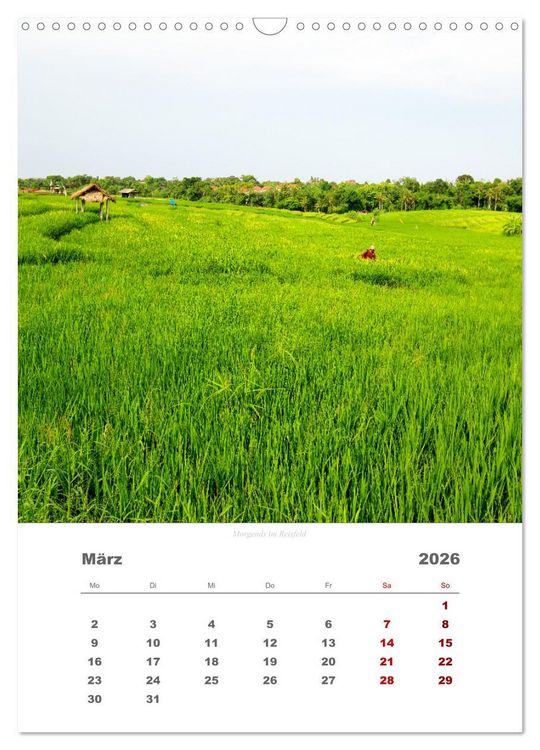 Produktbild: Reiseimpressionen durch Bali (Wandkalender 2026 DIN A3 hoch), CALVENDO Monatskalender