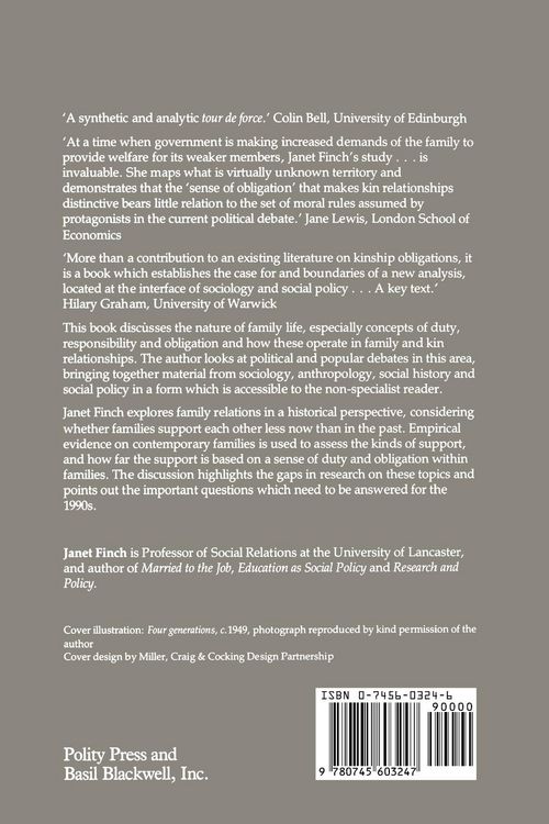 Produktbild: Family Obligations and Social Change