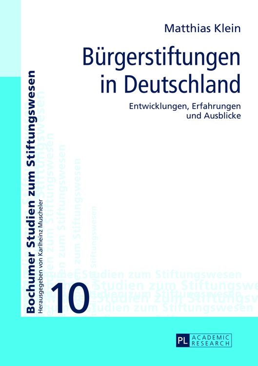 Produktbild: B&uuml;rgerstiftungen in Deutschland