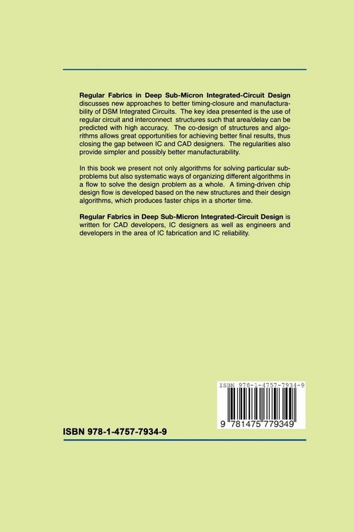 Produktbild: Regular Fabrics in Deep Sub-Micron Integrated-Circuit Design