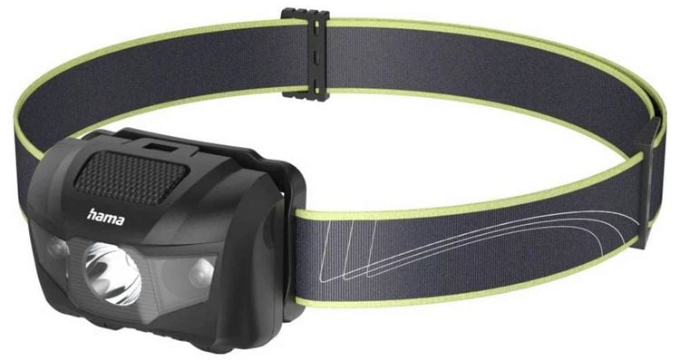 Produktbild: Hama LED-Stirnlampe "HL200", Batterien, Kopflampe zum Joggen, Sport, 4 Modi 00228615 Stirnlampe 73 g