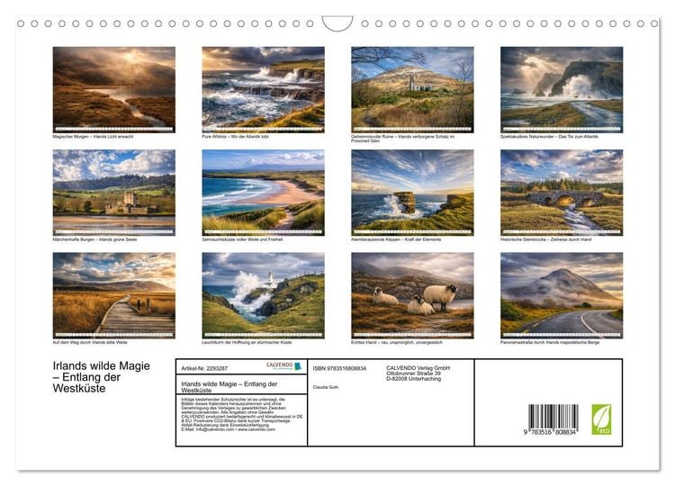 Produktbild: Irlands wilde Magie &ndash; Entlang der Westk&uuml;ste (Wandkalender 2027 DIN A3 quer), CALVENDO Monatskalender