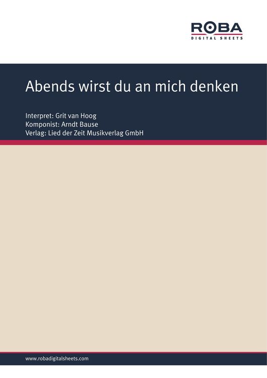Produktbild: Abends wirst du an mich denken