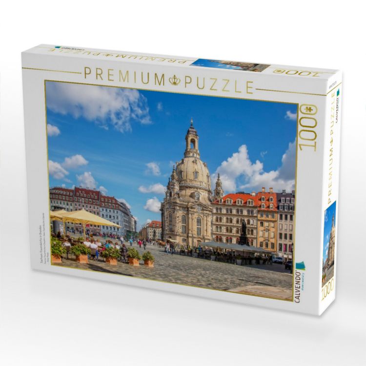 Produktbild: CALVENDO Puzzle Sachsen, Frauenkirche in Dresden | 1000 Teile Lege-Gr&ouml;&szlig;e 64x48cm Foto-Puzzle f&uuml;r gl&uuml;ckliche Stunden