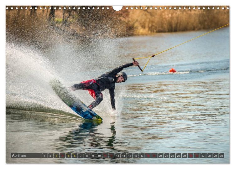 Produktbild: Wakeboarding - make water burn (Wandkalender 2026 DIN A3 quer), CALVENDO Monatskalender
