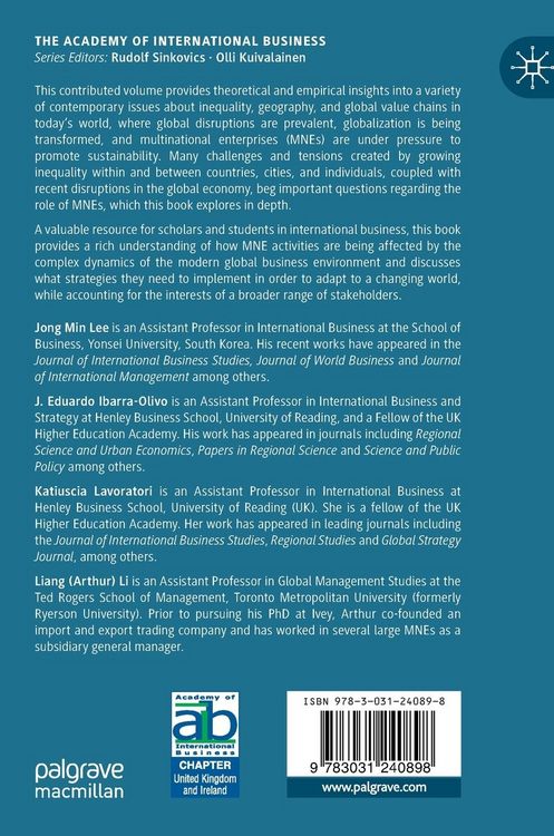 Produktbild: Inequality, Geography and Global Value Chains