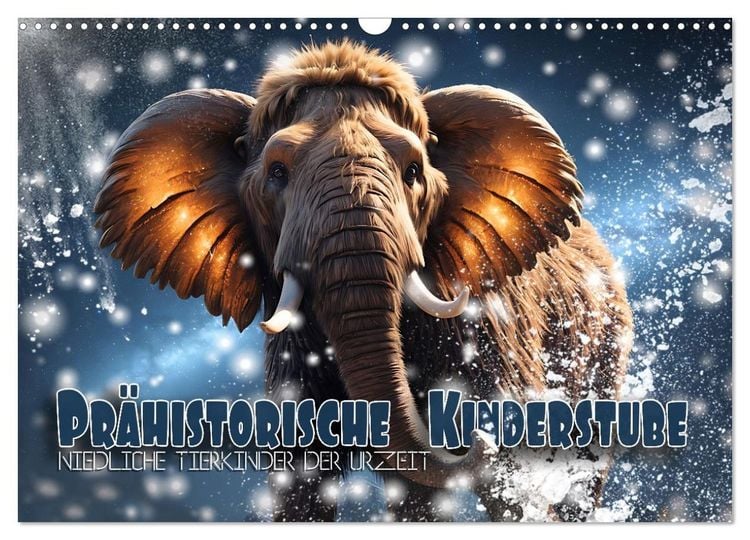 Produktbild: Pr&auml;historische Kinderstube - niedliche Tierkinder der Urzeit (Wandkalender 2027 DIN A3 quer), CALVENDO Monatskalender