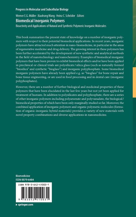 Produktbild: Biomedical Inorganic Polymers