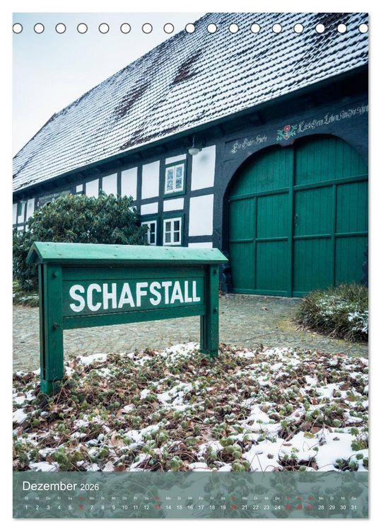 Produktbild: Historisches Bad Essen (Tischkalender 2026 DIN A5 hoch), CALVENDO Monatskalender