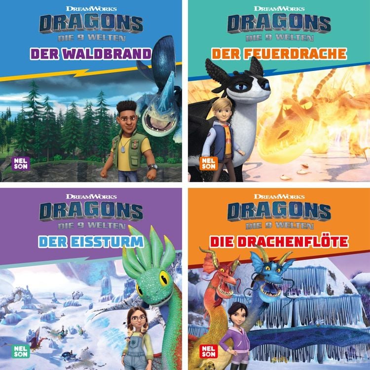 Produktbild: 4er-Set: Maxi-Mini 44: Dragons: Die neun Welten