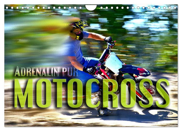 Produktbild: Motocross - Adrenalin pur (Wandkalender 2026 DIN A4 quer), CALVENDO Monatskalender