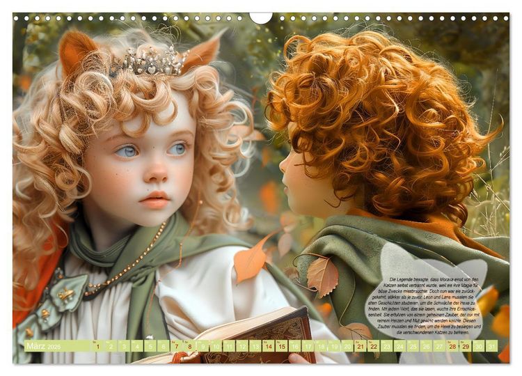 Produktbild: Der kleine Katzenprinz (Wandkalender 2026 DIN A3 quer), CALVENDO Monatskalender