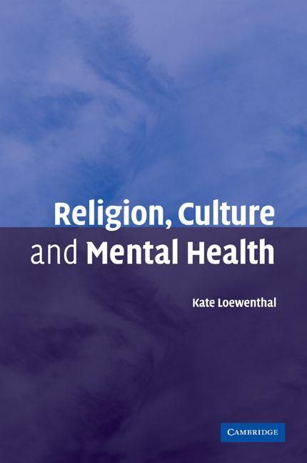Produktbild: Religion, Culture and Mental Health