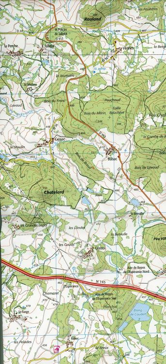 Produktbild: La Souterraine.St-Vaury 1:25 000