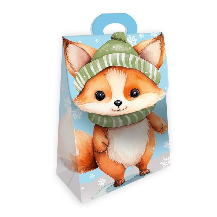 Produktbild: TR&Ouml;TSCH - Geschenktasche mit Verschluss Fuchs Winter