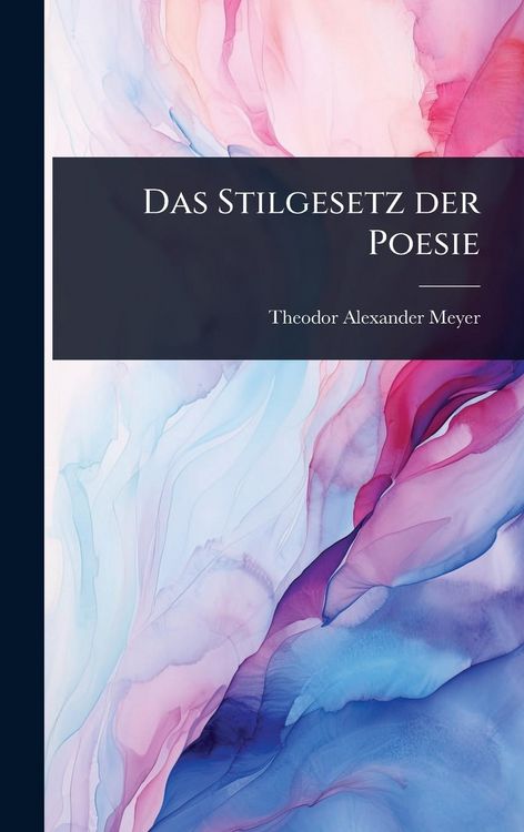 Produktbild: Das Stilgesetz der Poesie