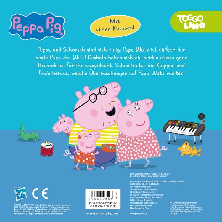 Produktbild: Peppa Pig: Peppas &Uuml;berraschung f&uuml;r Papa Wutz - Mein besonderes Klappenbuch