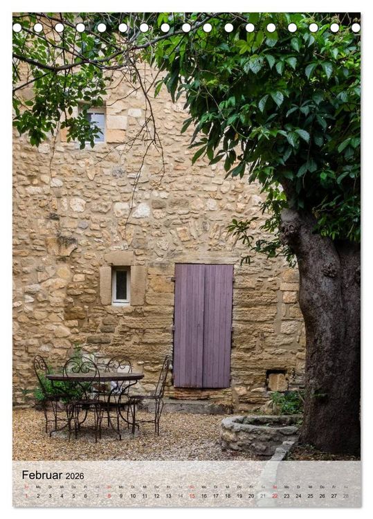 Produktbild: T&uuml;ren, Tore, Fenster der Provence (Tischkalender 2026 DIN A5 hoch), CALVENDO Monatskalender