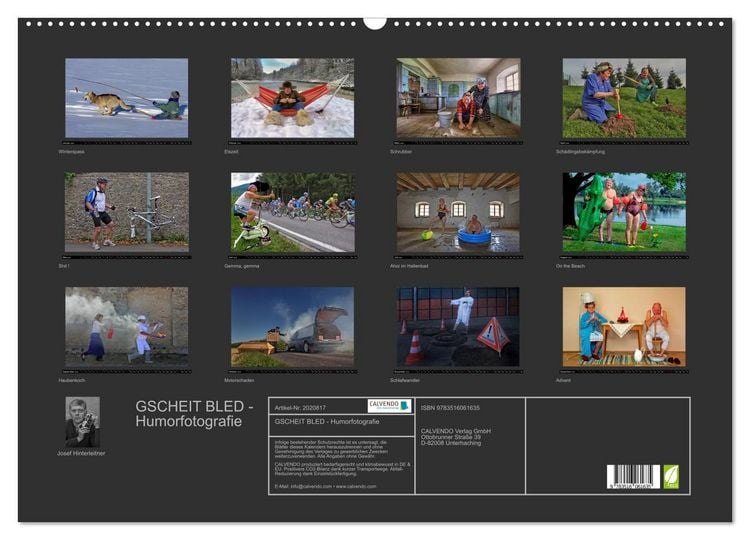 Produktbild: GSCHEIT BLED - Humorfotografie (Wandkalender 2026 DIN A2 quer), CALVENDO Monatskalender
