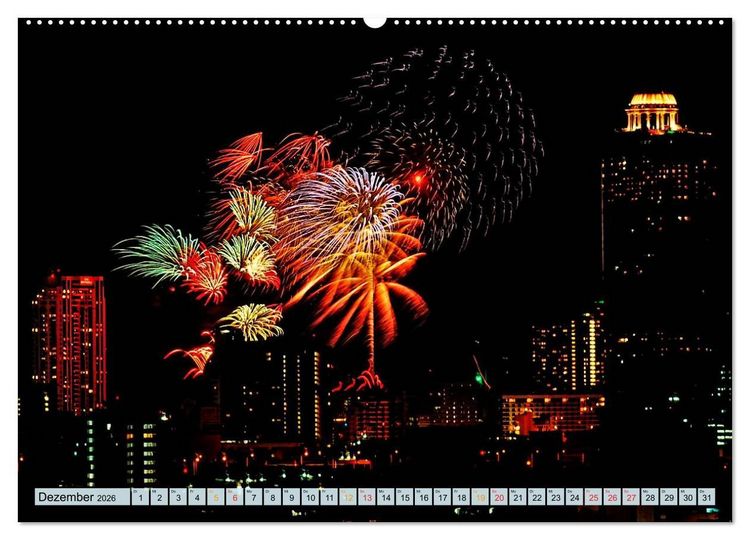 Produktbild: Bangkok - K&ouml;nigreich Thailand (Wandkalender 2026 DIN A2 quer), CALVENDO Monatskalender