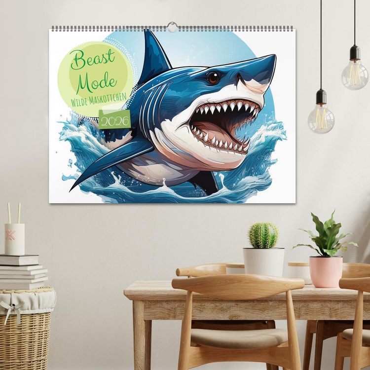 Produktbild: Beast Mode - Wilde Maskottchen (Wandkalender 2026 DIN A2 quer), CALVENDO Monatskalender