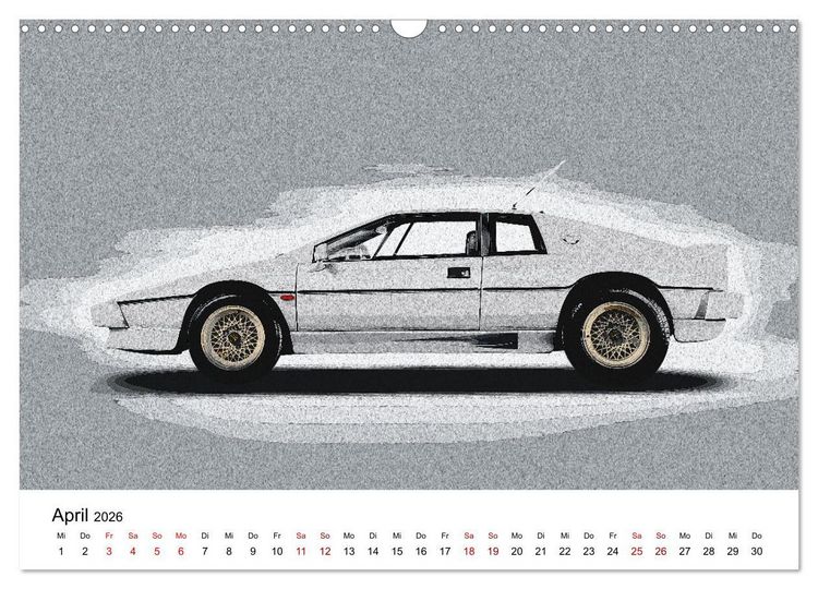 Produktbild: Car Art Edition Sportwagenlegenden (Wandkalender 2026 DIN A3 quer), CALVENDO Monatskalender