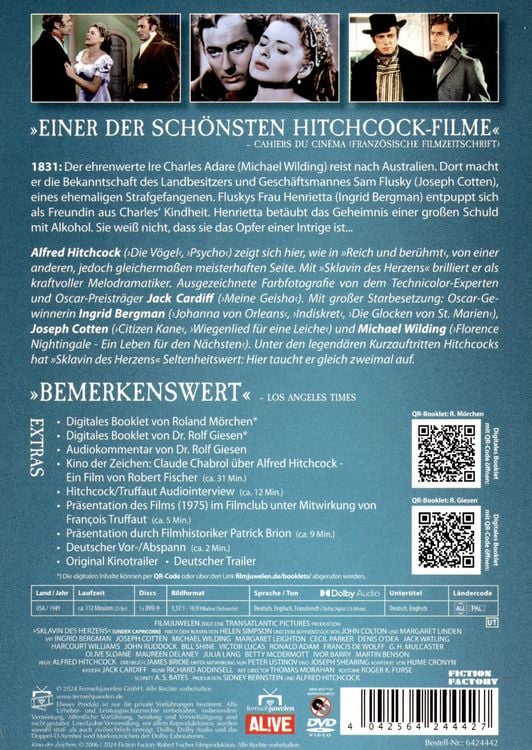 Produktbild: Sklavin des Herzens (Under Capricorn) (Alfred Hitchcock) (Filmjuwelen)