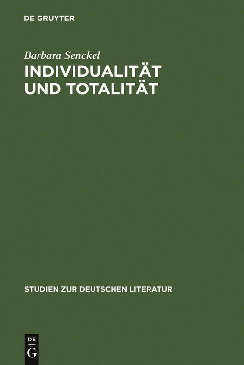 Produktbild: Individualit&auml;t und Totalit&auml;t