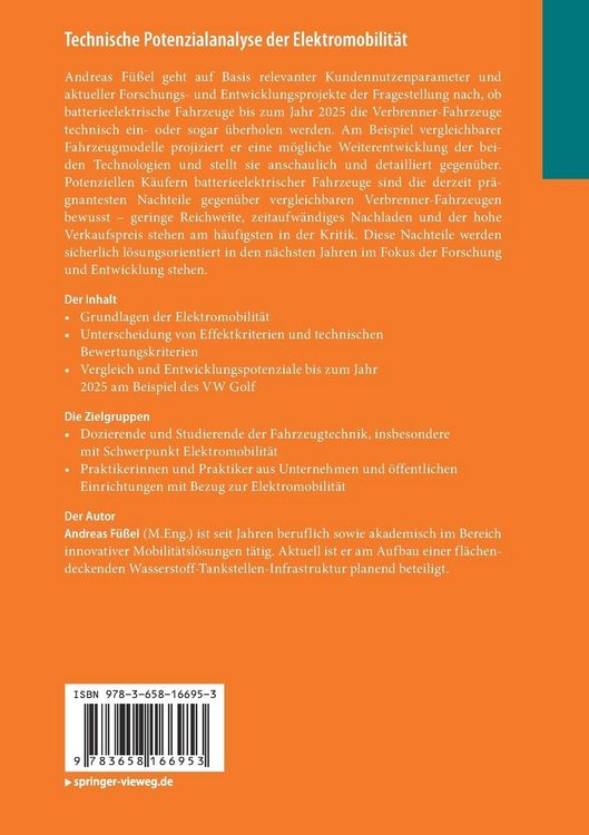 Produktbild: Technische Potenzialanalyse der Elektromobilit&auml;t