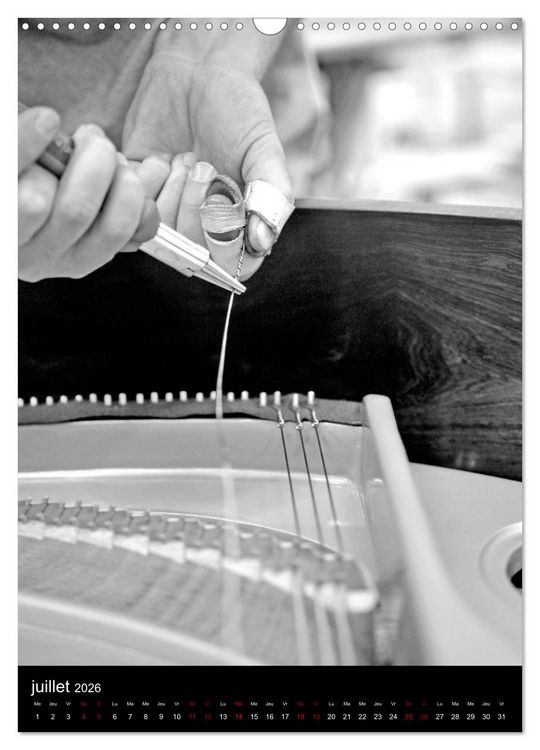 Produktbild: Au son du piano (Calendrier mural 2026 DIN A3 horizontal), CALVENDO calendrier mensuel