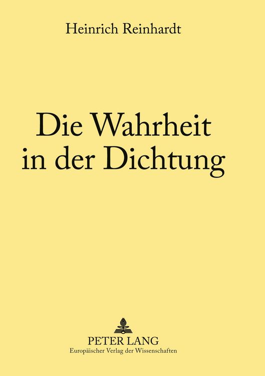 Produktbild: Die Wahrheit in der Dichtung