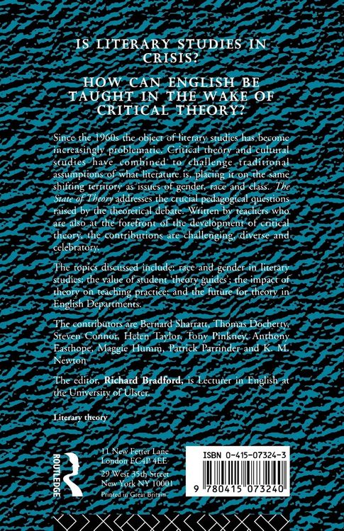 Produktbild: The State of Theory