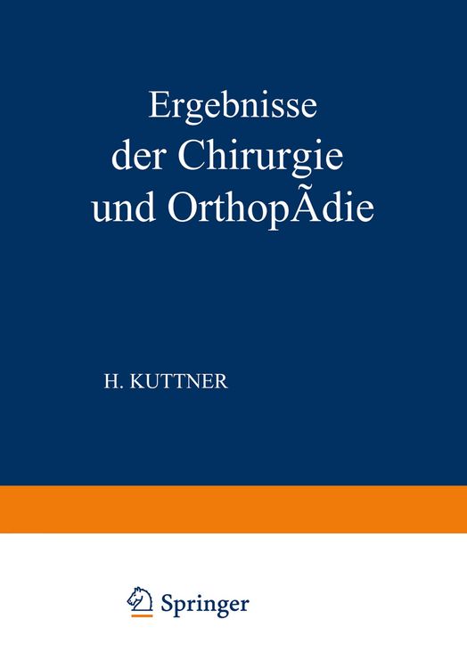 Produktbild: Ergebnisse der Chirurgie und Orthop&auml;die