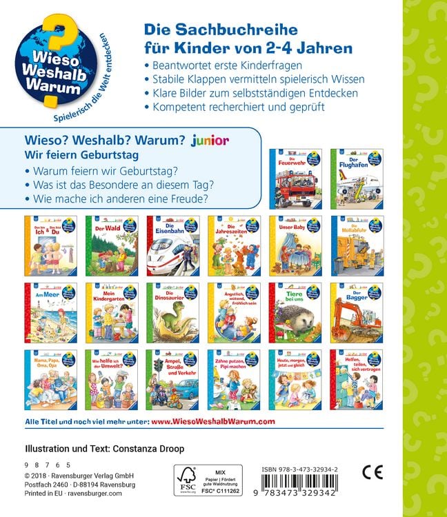 Produktbild: Wieso? Weshalb? Warum? junior (2-4 J.), Band 27 - Wir feiern Geburtstag