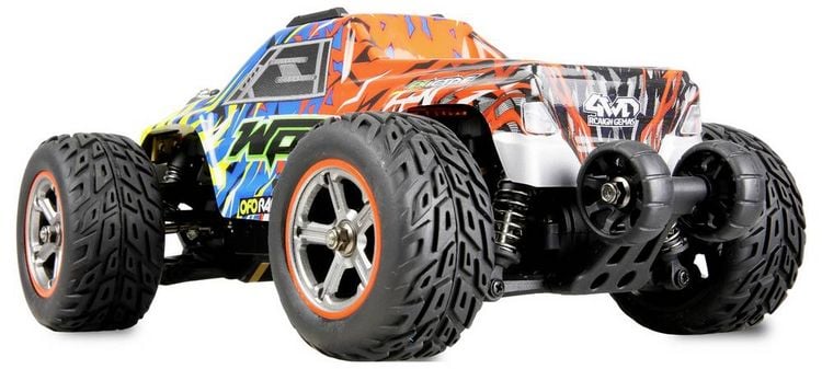 Produktbild: Amewi Blau, Orange Brushed 1:20 RC Einsteiger Modellauto Elektro Monstertruck Allradantrieb (4WD) RtR mit Lichteffekt