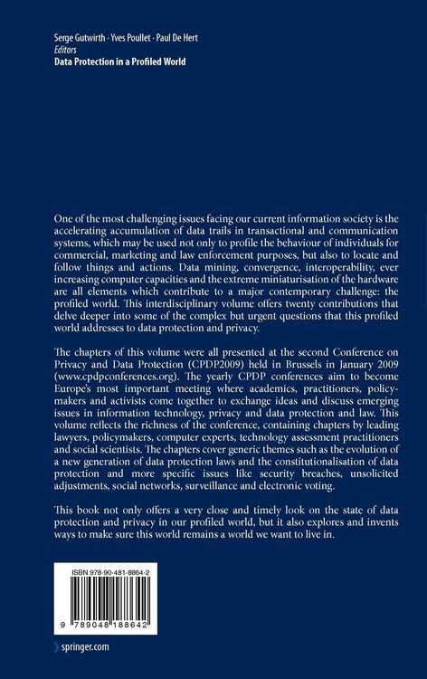 Produktbild: Data Protection in a Profiled World