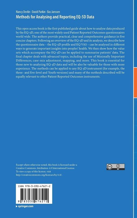 Produktbild: Methods for Analysing and Reporting EQ-5D Data