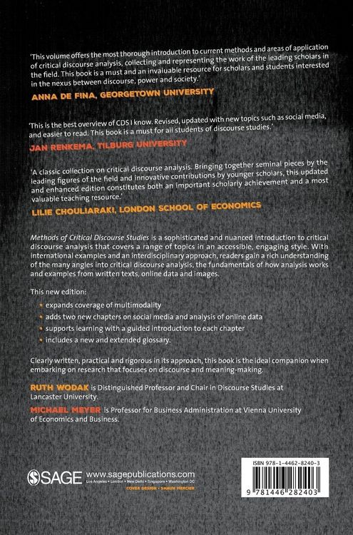 Produktbild: Methods of Critical Discourse Studies