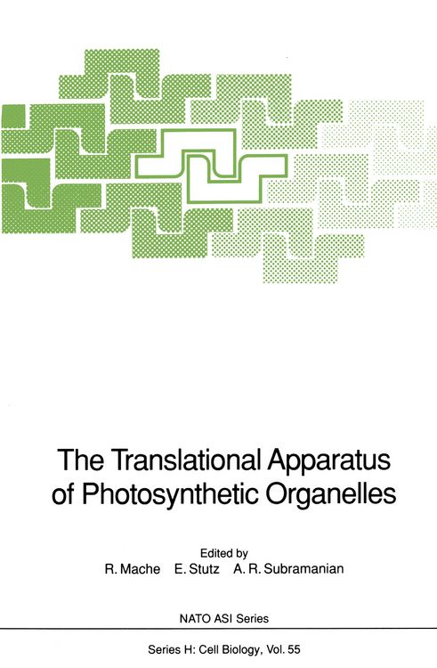 Produktbild: The Translational Apparatus of Photosynthetic Organelles