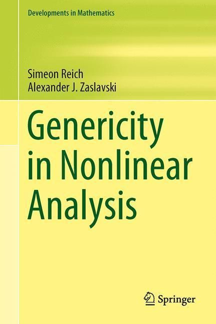 Produktbild: Genericity in Nonlinear Analysis