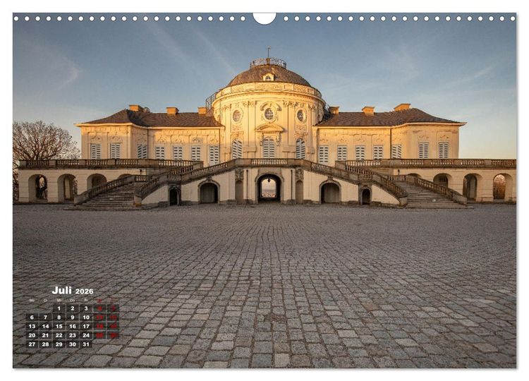 Produktbild: Schloss Solitude bei Tag und bei Nacht (Wandkalender 2026 DIN A3 quer), CALVENDO Monatskalender