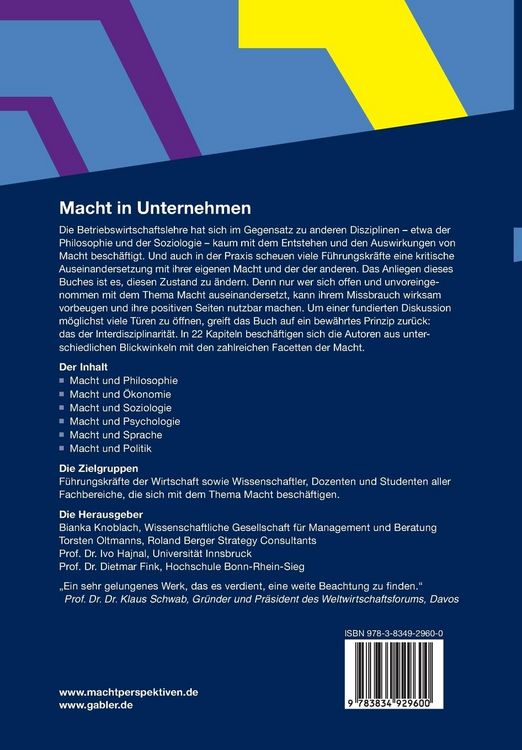 Produktbild: Macht in Unternehmen