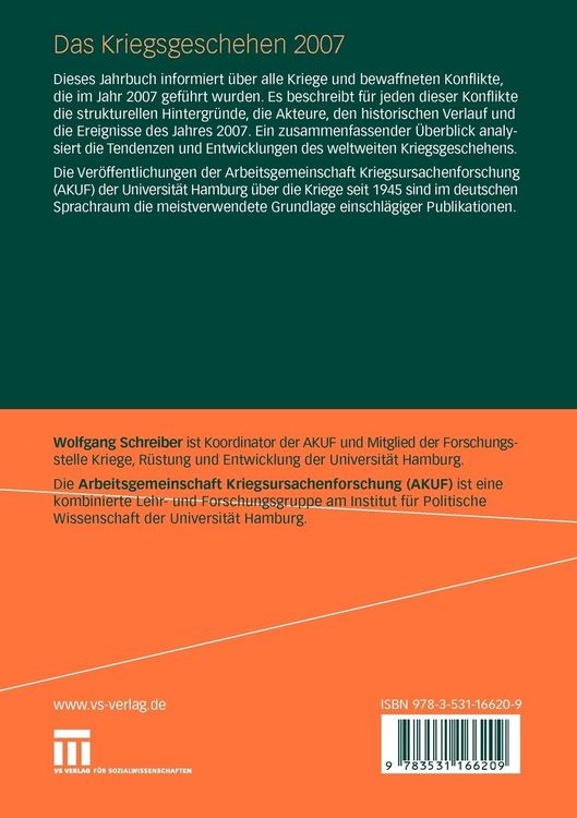 Produktbild: Das Kriegsgeschehen 2007