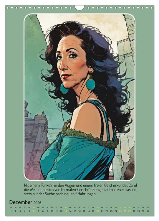Produktbild: Starke Frauen im Comicbook-Stil (Wandkalender 2026 DIN A3 hoch), CALVENDO Monatskalender
