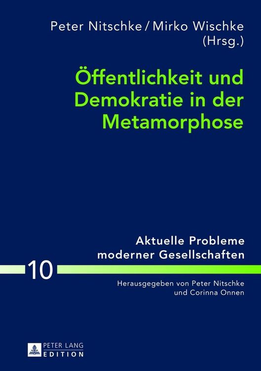 Produktbild: &Ouml;ffentlichkeit und Demokratie in der Metamorphose
