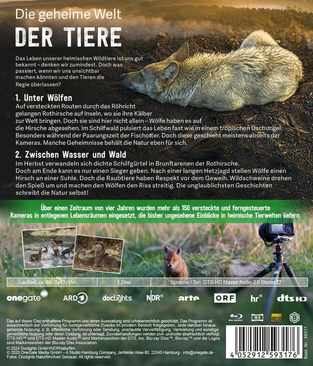 Produktbild: Die geheime Welt der Tiere (naturwelten)