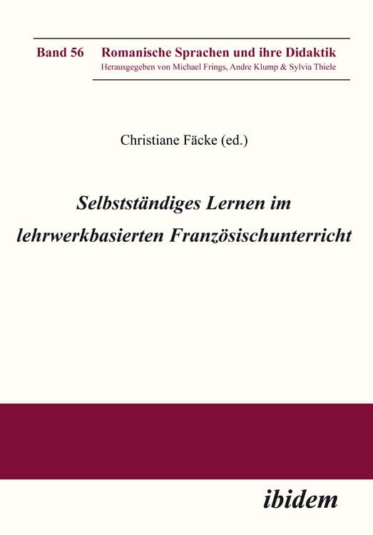 Produktbild: Selbstst&auml;ndiges Lernen im lehrwerkbasierten Franz&ouml;sischunterricht.