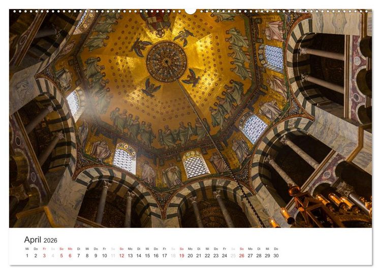 Produktbild: Aachener Dom - Weltkulturdenkmal (hochwertiger Premium Wandkalender 2026 DIN A2 quer), Kunstdruck in Hochglanz