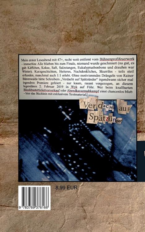 Produktbild: Verdacht auf Sp&auml;tz&uuml;nder