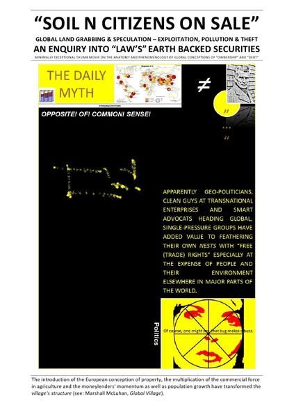 Produktbild: &ldquo;soil N Citizens On Sale&rdquo; - An Enquiry Into &ldquo;law&rsquo;s&rdquo; Earth Backed Securities